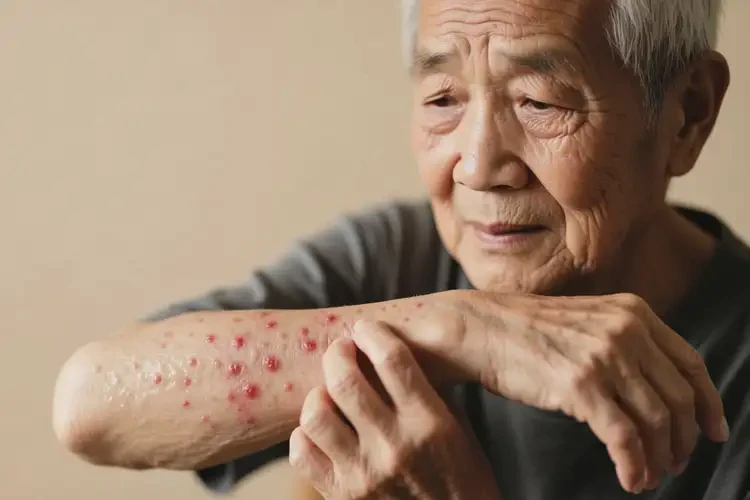 老年人手臂有湿疹不管它会自己好吗(图4)