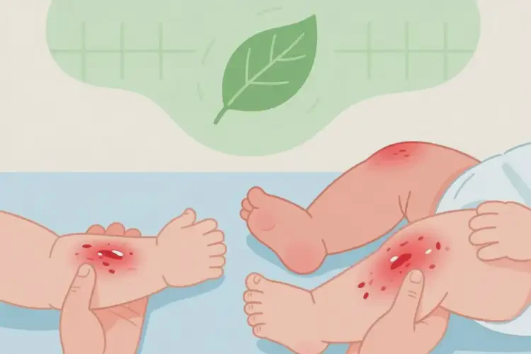 嬰幼兒四肢長濕疹能夠徹底治愈嗎(圖1)