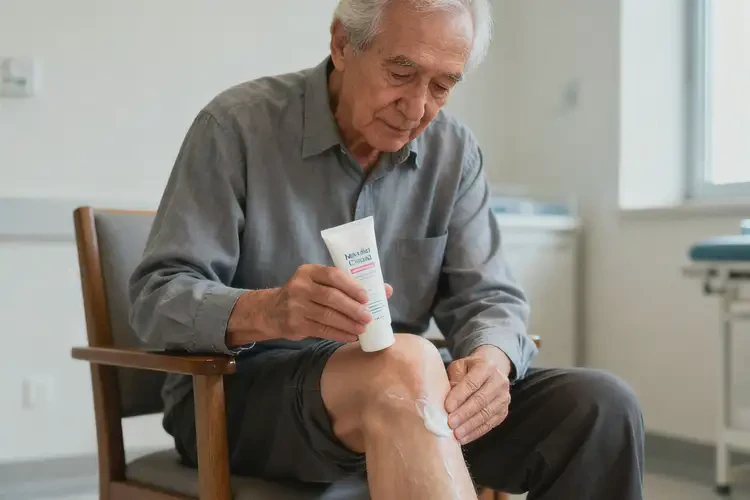 老人小腿上容易長(zhǎng)濕疹不管它會(huì)自己自愈嗎(圖1)