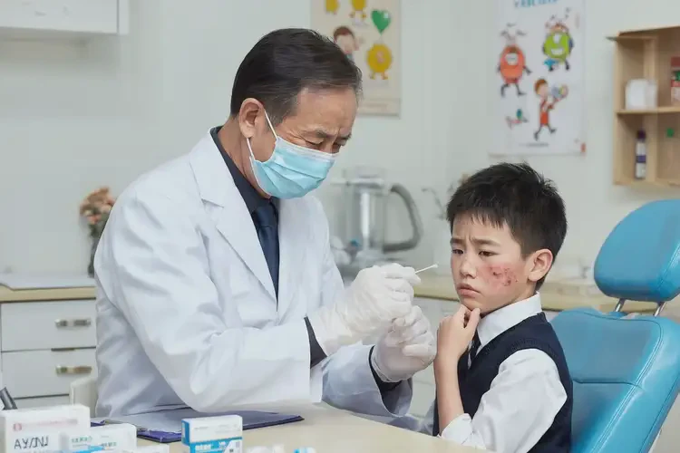 小学生面部出现湿疹能靠自己自愈吗(图3)