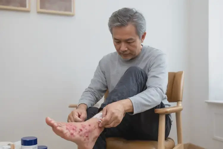 男性腳上長(zhǎng)濕疹能靠自己自愈嗎(圖2)