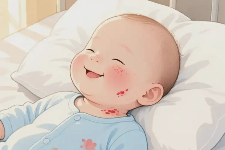 幼儿脖子上容易长湿疹不管它会自己痊愈吗(图3)