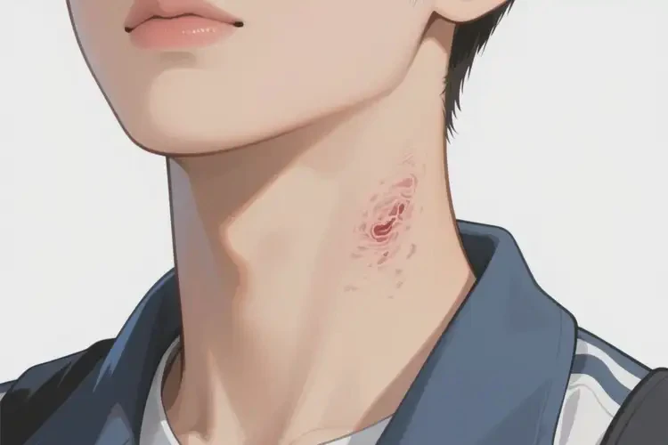 中学生脖子起湿疹不管它会自己痊愈吗(图1)