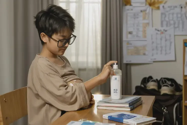 中學(xué)生肚子上容易長濕疹不管它會自己自愈嗎(圖1)