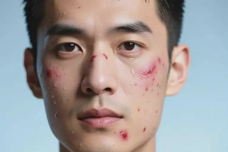 男性臉上有濕疹不管它會自己好嗎(圖2)