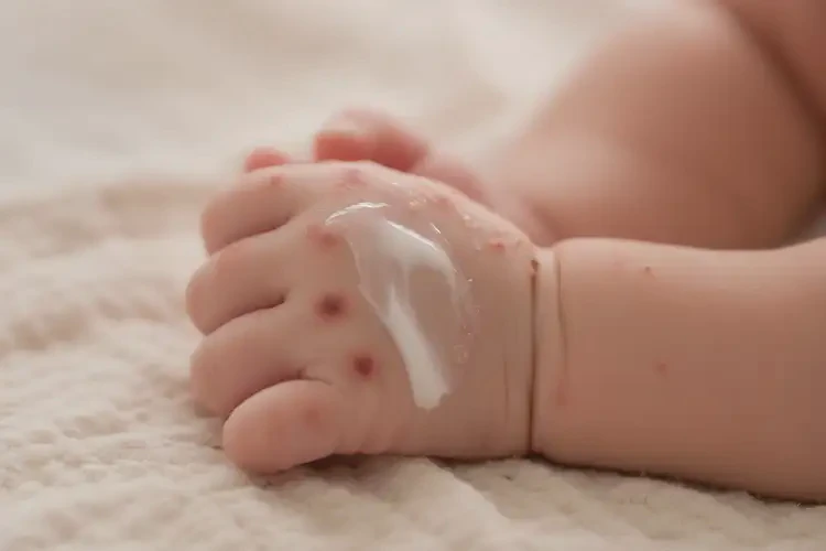 新生兒手上容易起濕疹不管它會(huì)自己好嗎(圖3)