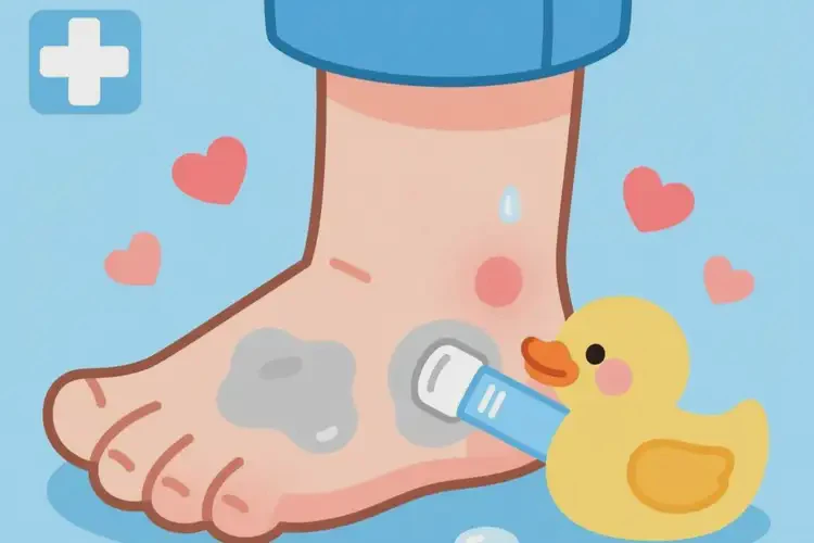 兒童腳上出現(xiàn)濕疹能夠徹底治愈嗎(圖1)