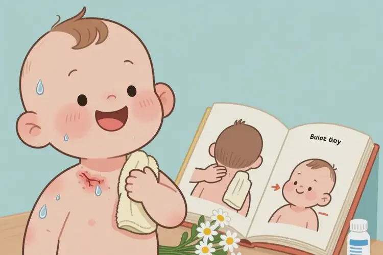 寶寶脖子上偶爾長(zhǎng)濕疹不管它會(huì)自己好嗎(圖2)