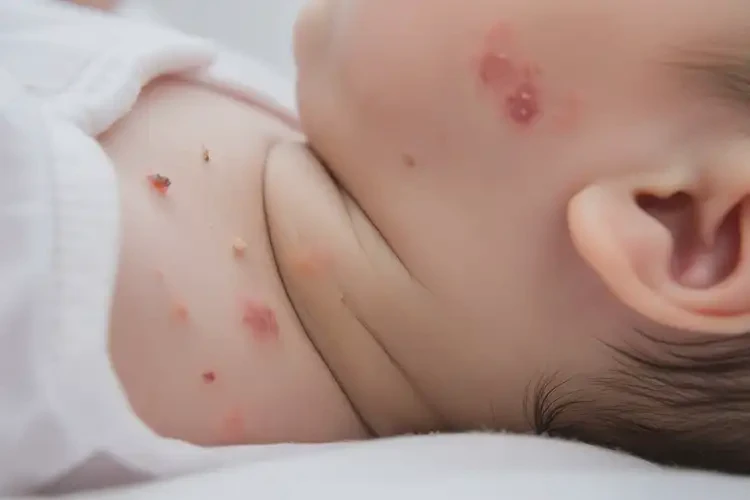 嬰兒脖子上出濕疹不管它會自己好嗎(圖4)