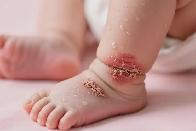 嬰兒小腿上起濕疹不管它會(huì)自己痊愈嗎(圖3)