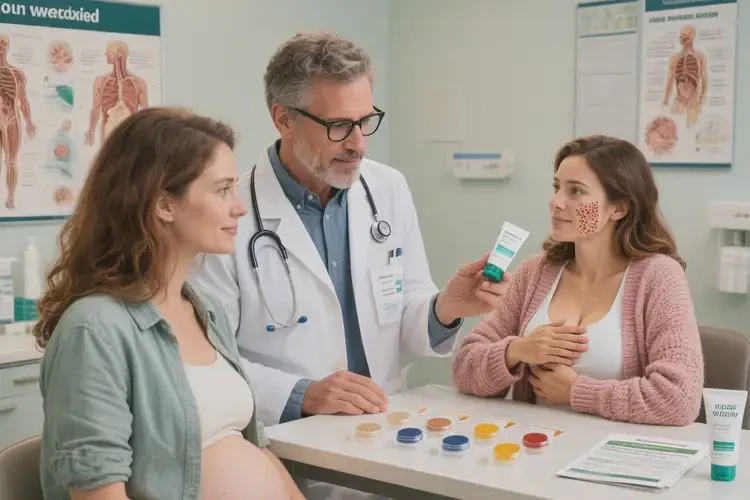 產(chǎn)婦臉上偶爾長(zhǎng)濕疹能徹底自愈嗎(圖1)