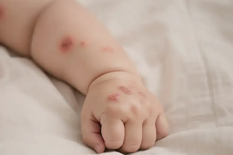 寶寶手臂上偶爾起濕疹不管它會(huì)自己痊愈嗎(圖3)