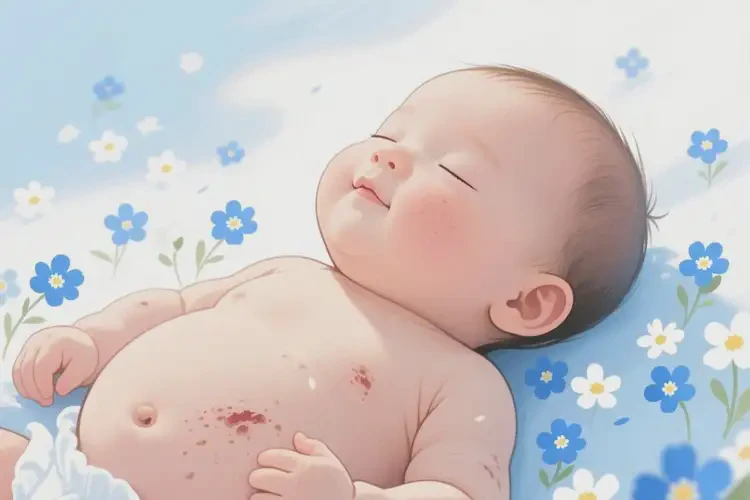 新生兒肚子容易起濕疹不管它會自己自愈嗎(圖1)