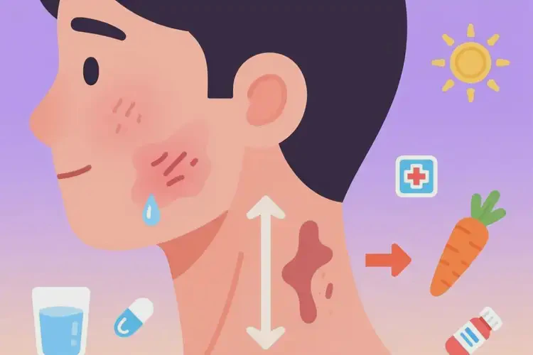 少兒脖子偶爾起濕疹能徹底自愈嗎(圖1)