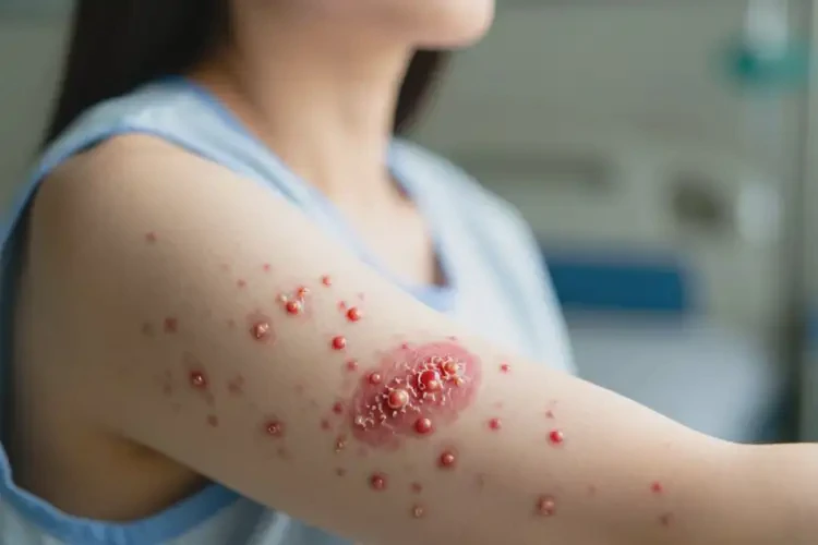 女人手臂經(jīng)常長濕疹不管它會自己好嗎(圖3)