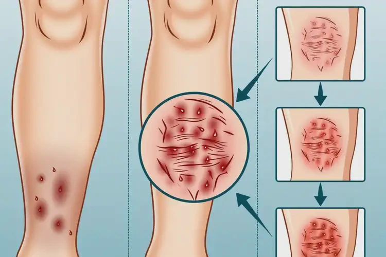 女人小腿上容易起濕疹能夠徹底治愈嗎(圖2)