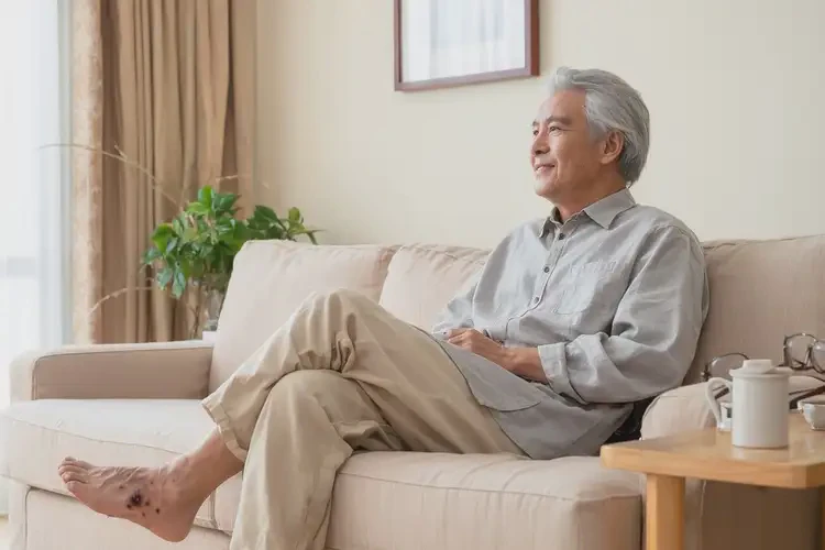 老人大腿上有濕疹可不可以徹底自愈(圖1)