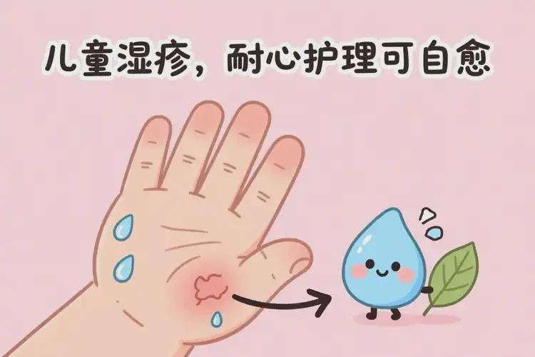 兒童手上長濕疹不管它會自己痊愈嗎(圖1)
