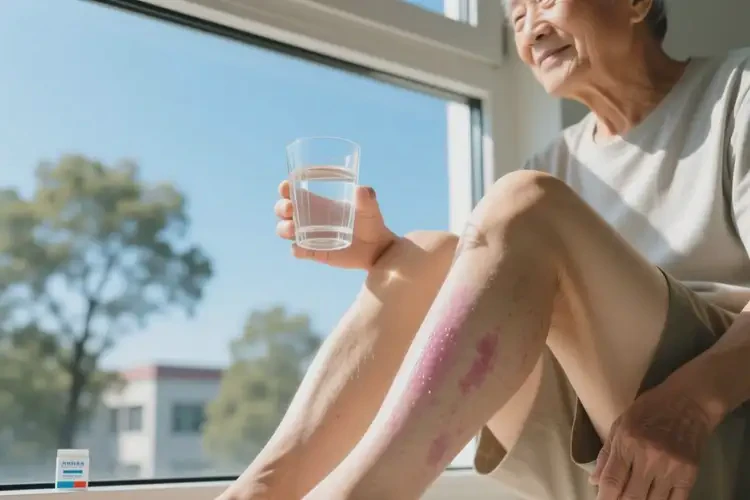 老年人小腿容易长湿疹不管它会自己自愈吗(图1)