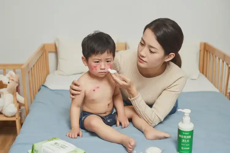 小兒脖子起濕疹可不可以徹底自愈(圖3)