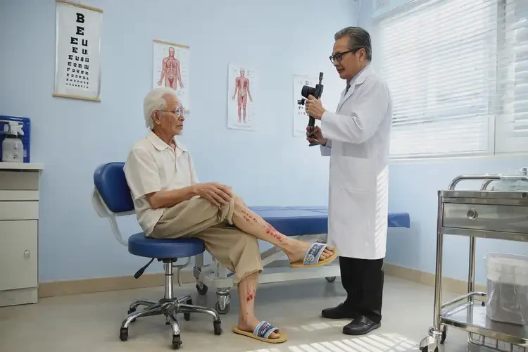 老年人小腿偶爾起濕疹能靠自己自愈嗎(圖1)