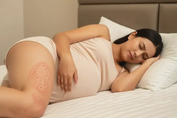 孕妇大腿经常起湿疹不管它会自己好吗(图2)