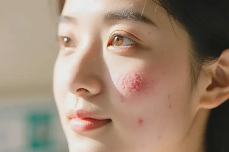 女生臉上有濕疹可以徹底自愈嗎(圖3)