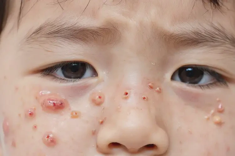 兒童面部經(jīng)常起濕疹不管它會自己自愈嗎(圖4)