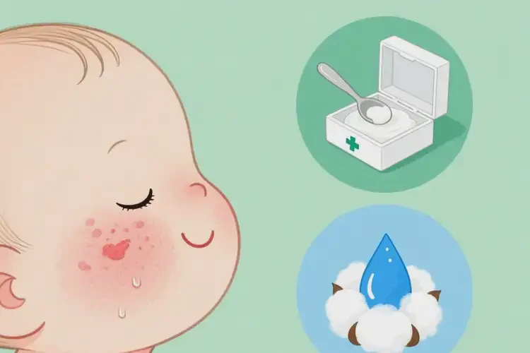 小儿面部偶尔长湿疹能够彻底治愈吗(图1)