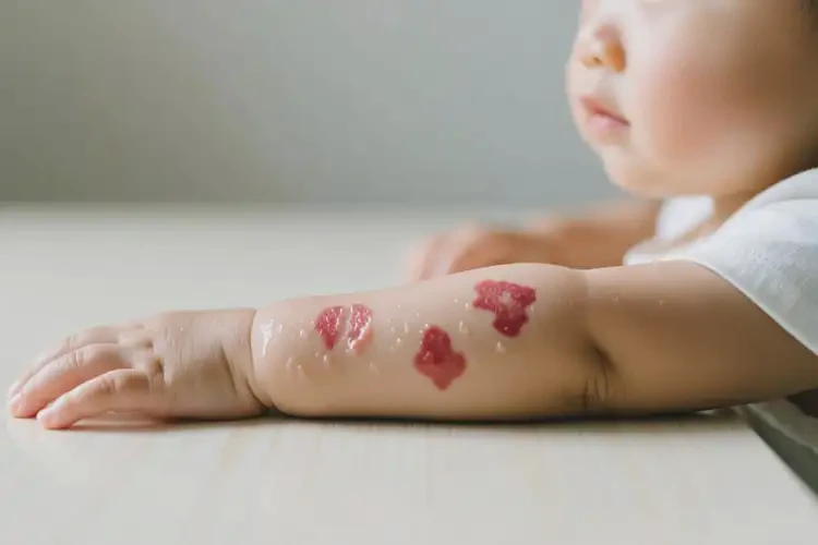 幼兒手臂上長濕疹能靠自己自愈嗎(圖2)