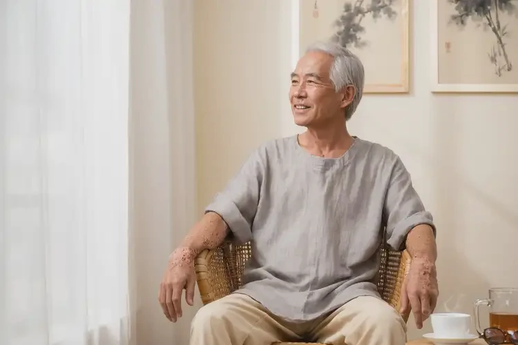 老人手臂長濕疹能靠自己自愈嗎(圖1)