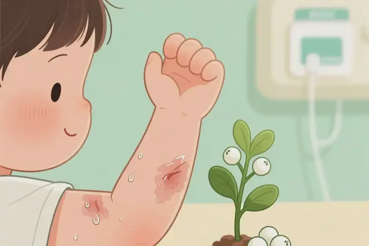 小兒手臂經(jīng)常長濕疹可不可以徹底自愈(圖1)