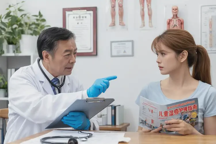 兒童面部有濕疹不管它會自己痊愈嗎(圖1)