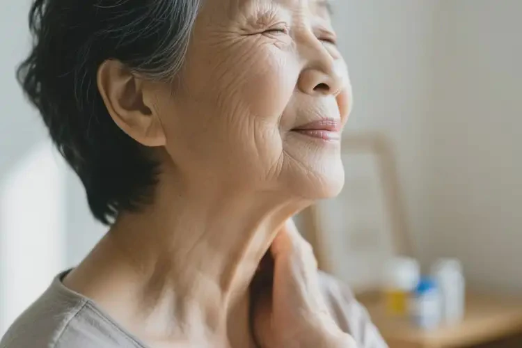 老年人脖子上出現(xiàn)濕疹能徹底自愈嗎(圖1)