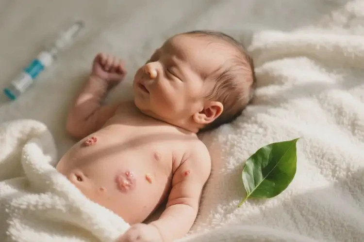 新生兒肚子經(jīng)常長濕疹能靠自己自愈嗎(圖1)