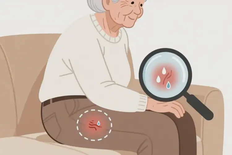 老年人屁股上出現(xiàn)濕疹不管它會自己痊愈嗎(圖1)