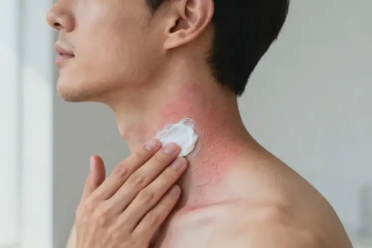 男性脖子起濕疹可以徹底自愈嗎(圖3)