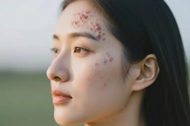 女性面部偶爾長濕疹不管它會自己好嗎(圖3)