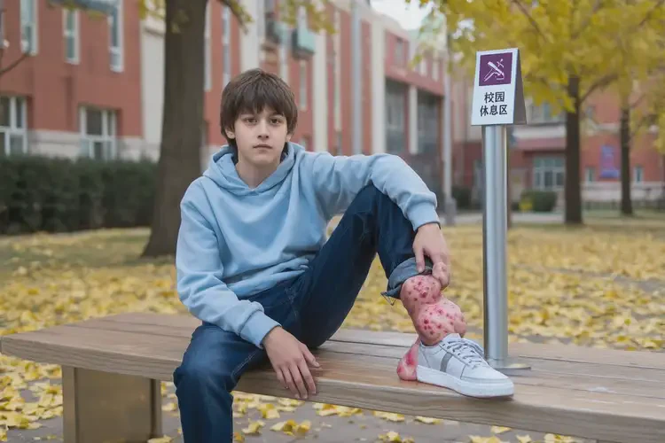 大學(xué)生小腿偶爾長(zhǎng)濕疹不管它會(huì)自己自愈嗎(圖2)