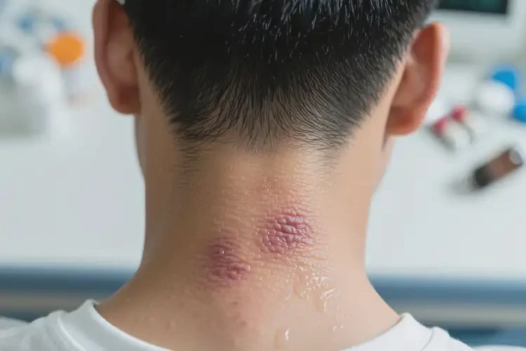 男人脖子經(jīng)常起濕疹不管它會自己自愈嗎(圖2)
