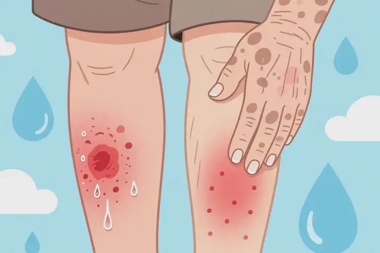 老人小腿上容易長濕疹不管它會自己痊愈嗎(圖3)