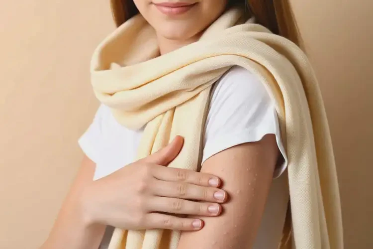 女生手臂上長(zhǎng)濕疹能靠自己自愈嗎(圖1)