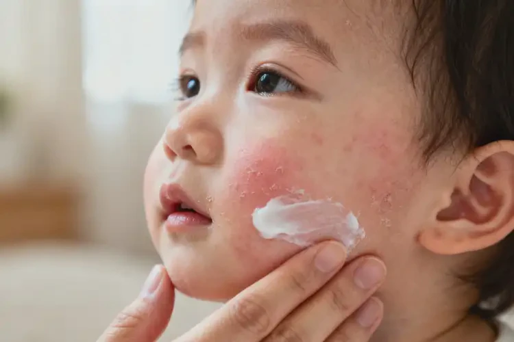 少兒臉上出濕疹可不可以徹底自愈(圖2)
