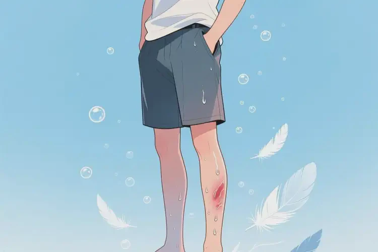 男生小腿上偶爾長(zhǎng)濕疹可以徹底自愈嗎(圖2)