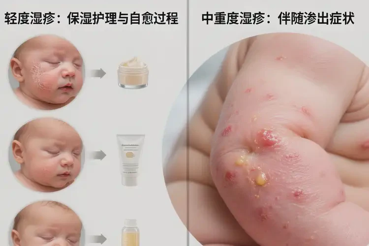 新生兒小腿上偶爾起濕疹可以徹底自愈嗎(圖3)
