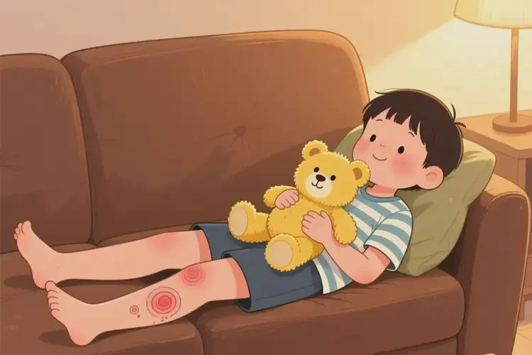 小學(xué)生小腿上偶爾起濕疹不管它會(huì)自己好嗎(圖1)