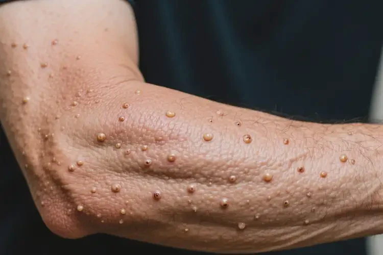 男人手臂容易長濕疹不管它會自己好嗎(圖2)