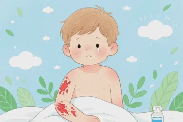 少兒身上出濕疹不管它會自己痊愈嗎(圖4)