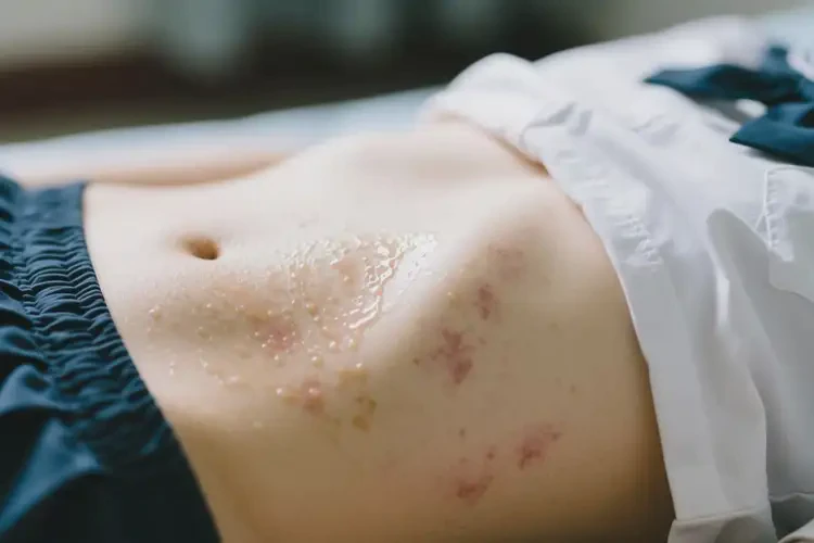 大學(xué)生肚子上長濕疹能不能徹底自愈(圖2)