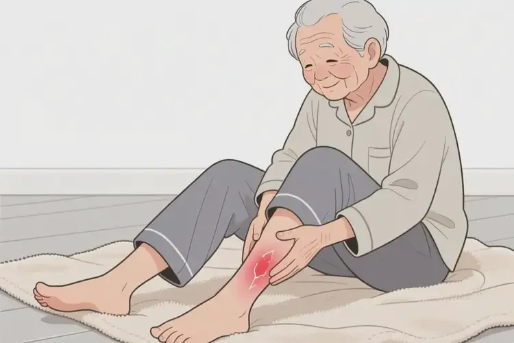 老人小腿起濕疹可不可以徹底自愈(圖1)